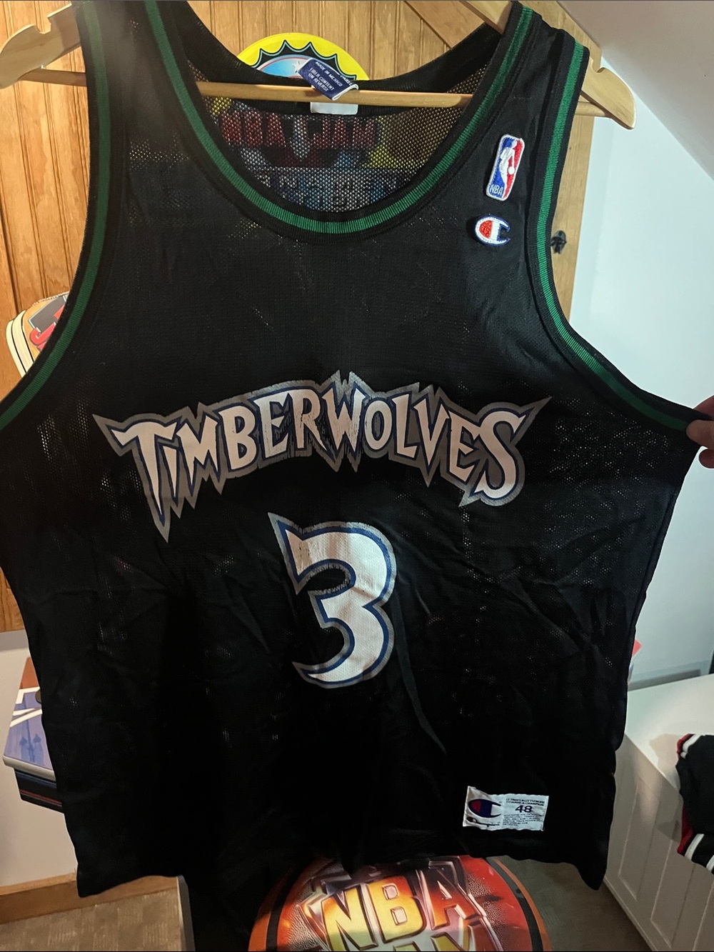Champion Marbury Timberwolves #3 Jersey - Picture 1 of 7